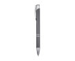 Stylo en aluminium recyclé avec finition laquée, encre bleue couleur gris