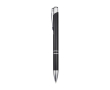 Stylo en aluminium recyclé avec finition laquée, encre bleue couleur noir