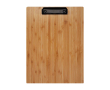 Porte-bloc durable en bambou avec clip intégré pour fixation couleur naturel