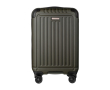 Valise en ABS avec poche intérieure pour ordinateur et cadenas à code couleur gris foncé