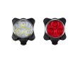 Lumières rechargeables 3 LED et 4 modes pour vélo couleur multicolore
