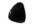 Bonnet côtelé extensible et souple Elevate Life couleur noir