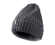 Bonnet côtelé extensible et souple Elevate Life couleur gris taupe