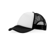 Casquette de style camionneur en polyester avec maille 100 g/m² Town couleur blanc/noir