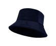Bob en velours côtelé recyclé et coton 280 g/m² couleur bleu marine
