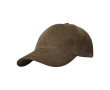 Casquette classique en velours côtelé recyclé 6 panneaux 280 g/m² couleur vert foncé