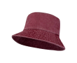Bob en coton délavé au design intemporel 245 g/m² couleur bordeaux