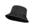Bob en coton délavé au design intemporel 245 g/m² couleur noir