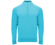 Sweat-shirt avec demi-fermeture éclair 200 g/m² Roly Direct Epiro couleur turquoise