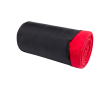 Plaid à carreaux en peluche avec sac de transport 200 g/m² couleur rouge