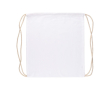 Sac à dos à cordes en coton de couleurs Oeko-Tex® 140g/m2 couleur blanc