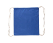 Sac à dos à cordes en coton de couleurs Oeko-Tex® 140g/m2 couleur bleu