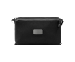 Sac bandoulière en polyester recyclé avec plusieurs compartiments couleur noir