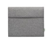 Porte-documents en RPET avec bloc-notes et poche pour appareils couleur gris