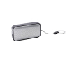 Enceinte sans fil ultra-fine en aluminium et daim 2W couleur gris