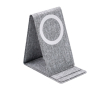 Support de téléphone en RPET avec chargeur pour téléphone couleur gris