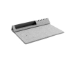Tapis de souris multifonction avec support et chargeur de téléphone couleur gris