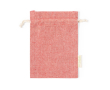 Petit sac en coton recyclé à fermeture éclair 120 g/m2 Mini Recycled couleur rouge