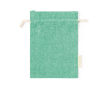 Petit sac en coton recyclé à fermeture éclair 120 g/m2 Mini Recycled couleur vert