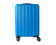 Valise rigide à 8 roues pivotantes avec plaque personnalisable couleur bleu