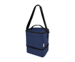 Sac isotherme recyclé personnalisé avec 2 compartiments Go Out couleur bleu marine