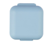 Pilulier en plastique avec 5 compartiments individuels couleur bleu ciel