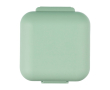 Pilulier en plastique avec 5 compartiments individuels couleur vert clair