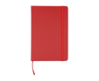 Carnet à couverture rigide RPET avec feuilles lignées A5 assorties couleur rouge