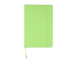 Carnet à couverture rigide RPET avec feuilles lignées A5 assorties couleur vert clair
