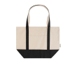 Sac multiusage en coton recyclé avec doubles anses 320 g/m² couleur noir