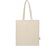 Tote bag en coton recyclé personnalisé et RPET 7 L 140 g/m² couleur naturel