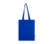 Tote bag en coton recyclé et RPET 7 L 140 g/m² couleur bleu roi