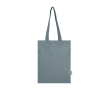 Tote bag en coton recyclé et RPET 7 L 140 g/m² couleur gris