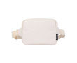 Sac bandoulière de voyage en polyester recyclé avec compartiment 1 L couleur blanc cassé