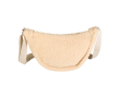Sac bandoulière en sherpa recyclée avec bretelles 3 L couleur naturel