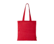 Tote bag en coton biologique avec grand compartiment 7 L 140 g/m² couleur rouge