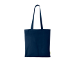 Tote bag en coton biologique avec grand compartiment 7 L 140 g/m² couleur bleu marine