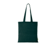 Tote bag en coton biologique avec grand compartiment 7 L 140 g/m² couleur vert foncé