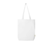 Tote bag en coton biologique avec fond large 11 L 180 g/m² couleur blanc