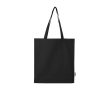 Tote bag en coton biologique avec soufflets latéraux 14 L 180g/m² couleur noir
