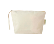 Grande trousse en coton biologique avec fermeture éclair 3 L 180 g/m² couleur naturel