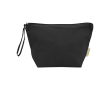 Grande trousse en coton biologique avec fermeture éclair 3 L 180 g/m² couleur noir