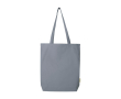 Sac en coton biologique avec base large 10 L 270 g/m² couleur gris