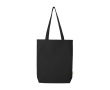 Sac en coton biologique avec base large 10 L 270 g/m² couleur noir