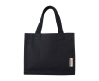 Sac de courses en coton recyclé 9 L 220 g/m² couleur noir