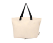 Sac en coton recyclé pliable avec certificat GRS 7 L 140 g/m² couleur noir
