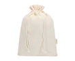 Sac cadeau en coton avec fermeture à cordon 42 x 30 cm 140 g/m² couleur naturel