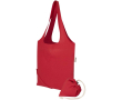 Sac cabas pliable avec cordon coton recyclé 140 g/m² couleur rouge