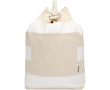 Sac toile en coton recyclé avec anses corde 270 g/m² couleur blanc