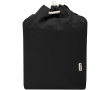 Sac toile en coton recyclé avec anses corde 270 g/m² couleur noir